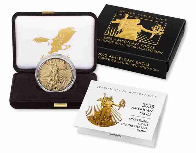 2025-W $ 50未流通的美国金鹰